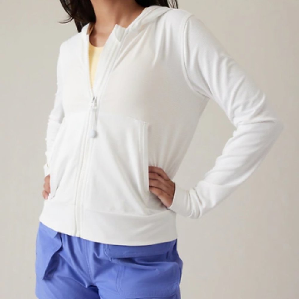Athleta Girl Sunny Days Jacket Hoodie White